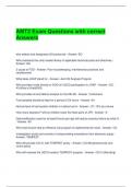 AMT2 Exam Questions with correct Answers