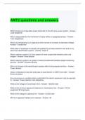 AMT2 questions and answers  graded a