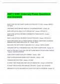 AMT2 SWE &lpar;internet&rpar; Exam Questions and Answers