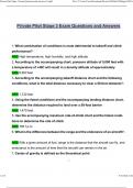 Private Pilot Stage 3 Exam Questions and Answers 