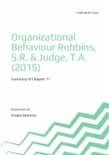 Summary Organizational Behaviour Robbins, S.R. & Judge, T.A. (2015) From Chapter 11: Communication pp. 328-337