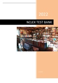 NCLEX RN TEST BANK-THE FREQUENTLY ASKED QUESTIONS AND ANSWERS FINAL EXAM PREDICTOR 2022 VERSION UPDATE.