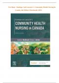 Test Bank - Stanhope and Lancaster's Community Health Nursing in Canada&comma; 4th Edition &lpar;MacDonald&comma; 2024&rpar; LATEST VERSION&vert;&vert;100&percnt; VERIFIED ANSWERS