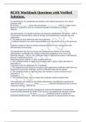 RCFE Workbook Questions with Verified Solutions&period;