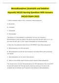 Benzodiazepines &lpar;Anxiolytic and Sedative-Hypnotic&rpar; NCLEX Nursing Questions With Answers &lpar;NCLEX EXAM 2022&rpar;