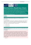Biochemistry C 785 Readiness Check 2020 – Western Governors University | Biochemistry C785 Readiness Check {A Grade}