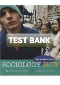 Exam (elaborations) TEST BANK FOR KIMMEL AND ARONSON SOCIOLOGY NOW The 