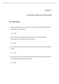 Business and Administrative Communication - Complete test bank - exam questions - quizzes &lpar;updated 2022&rpar;