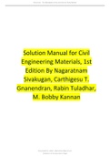 Solution Manual for Civil Engineering Materials, 1st Edition By Sivakugan.
