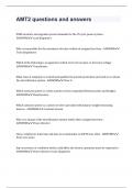 AMT2 questions and answers