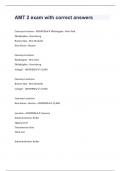 AMT 2 exam with correct answers