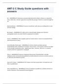 AMT-2 C Study Guide questions with answers