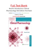 Roach&rsquo;s Introductory Clinical Pharmacology 11th Edition by Susan M&period; Ford Test Bank PDF printed