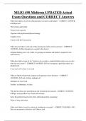 MEJO Bundled Exam Questions and CORRECT Answers