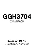 GGH3704 - EXAM PACK (2022) 