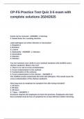 CP-FS Practice Test Quiz 3-5 exam with complete solutions 2024&lowbar;2025