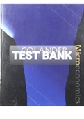 Exam (elaborations) TEST BANK FOR Microeconomics 8th Edition David Col 