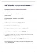 AMT-2 Review questions and answers