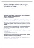 DCOM 219 FINAL EXAM with complete solutions 2024&lowbar;2025&period;