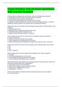 Crane Practice Test &num;3 Exam Questions with Correct Answers