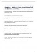 Chapter 4 Midterm Exam Questions And All Correct Answers&period;