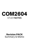 COM2604 - Summarised NOtes