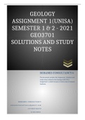 GEO3701 UNISA ASS1 2021 QUESTIONS AND SOLUTIONS