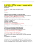 PSY 291 RDSA exam 2 study guide&period;