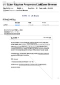 BIOD 151 L1: Exam - Requires Respondus LockDown Browser + Webcam