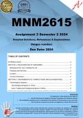 MNM2615 Assignment 3 PORTFOLIO &lpar;COMPLETE ANSWERS&rpar; Semester 1 2025 - DUE  May 2025 