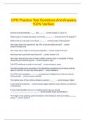  CPO Practice Test Questions And Answers 100&percnt; Verified&period;