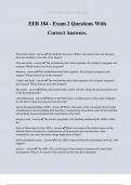 EEB 184 - Exam 2 Questions With Correct Answers&period;