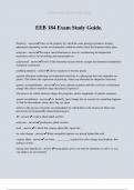 EEB 184 Exam Study Guide&period;