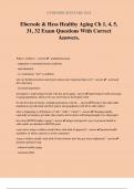 Ebersole & Hess Healthy Aging Ch 1&comma; 4&comma; 5&comma; 31&comma; 32 Exam Questions With Correct Answers&period;