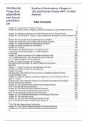 TEST BANK For Wong&rsquo;s Essentials of Pediatric Nursing&comma; 11th Edition by Marilyn Hockenberry&comma; Cheryl Rodgers&comma; Verified Chapters 1 - 31&comma; Complete Newest Version