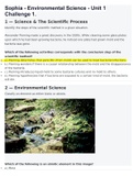 Sophia - Environmental Science - Unit 1 Challenge 1&period;