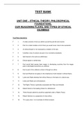 Business Ethics Case Studies and Selected Readings - Complete test bank - exam questions - quizzes (updated 2022)