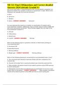 NR 511 Final 210Questions and Correct detailed Answers 2024 &vert;already Graded A&plus; 