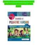 TEST BANK FOR WONG’S ESSENTIALS OF PEDIATRIC NURSING 10TH EDITION HOCKENBERRY ALL CHAPTERS