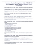 Summary Chapter 10 &lpar;Legislation Only&rpar; - NR442 &sol; NR 442&colon; Community Health Nursing &lpar;Latest 2022 &sol; 2023&rpar; Chamberlain