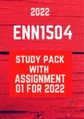 ENN1504 Assignment 01 For 2022  and Past Assignments with Revision 2021