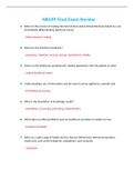 NR 599 &sol; NR599 Final Exam Review &lpar;2021&rpar; Chamberlain
