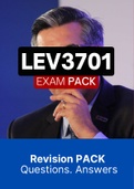 LEV3701 - EXAM PACK (Questions and Answers for 2015-2021) (Download file)