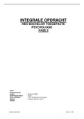 HBO Toegepaste psychologie eindopdracht fase 3&comma; cijfer 7&period;8&period; Incl&period; beoordeling en exameninformatie