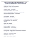 NUR 2474 Final Exam Review Q & A &lpar;Latest 2022 &sol; 2023&rpar;&colon; Pharmacology for Professional Nursing - Rasmussen