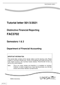 Distinctive Financial Reporting FAC3702  Semesters 1 & 2