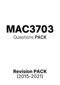 MAC3703 - Exam Revision Questions (2015-2021) 