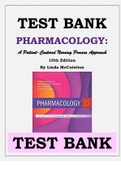 PHARMACOLOGY: A Patient-Centered Nursing Process Approach 10th Edition By Linda McCuistion TEST BANK ISBN: 9780323642477 Pharmacology guide for Succeeding in NCLEX and Nursing Profession. Contains Exam Elaborations Questions and Answers for All Chapters i