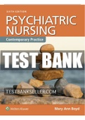 TEST BANK Psychiatric Nursing Contemporary Practice ( 6th Edition)