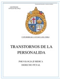 TRANSTORNOS DE LA PERSONALIDAD